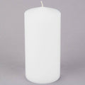 White Wax Pillar Candle - 12/Case N53824