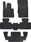 Black Odorless Washable Rubber Heavy Duty All Weather Car Floor Liner X1129
