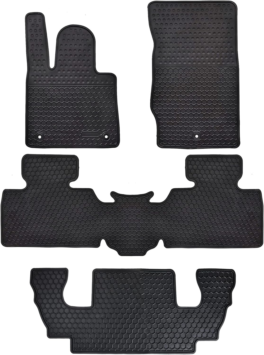 Black Odorless Washable Rubber Heavy Duty All Weather Car Floor Liner X1129