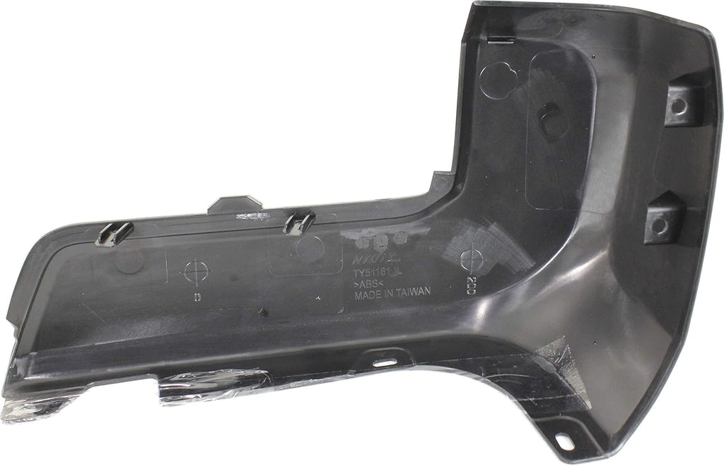 Black Driver Side Rear Bumper End Cap Pack of 2 T6919