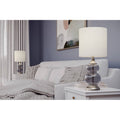 Clear Seeded Glass Accent Lamp Set of 2 H587