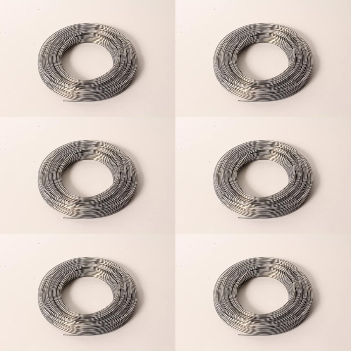 6PK .095" x 113' Square Trimmer Line Spool Pack of 2 J1628