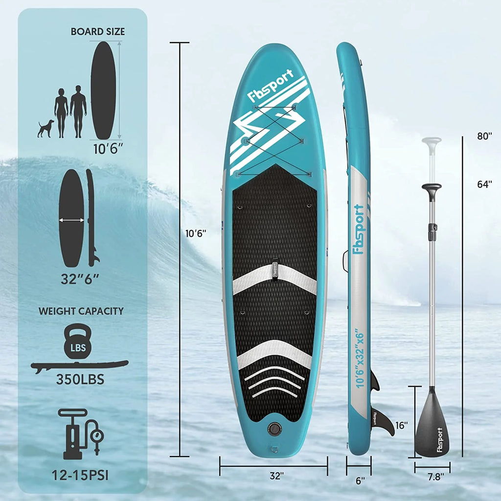 Inflatable Stand Up Paddle Board with Carry Bag, 11'x33"x 6 inches M71842