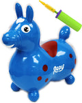 Blue & Red Inflatable Bounce Horse E400