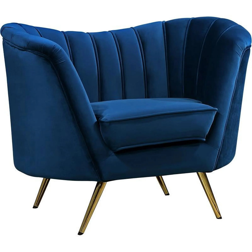 2 Piece Velvet Living Room Furniture Set with Loveseat and Accent Chair Q28172