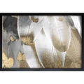 Canvas Art in Gold/Gray/White/Silver Q2758