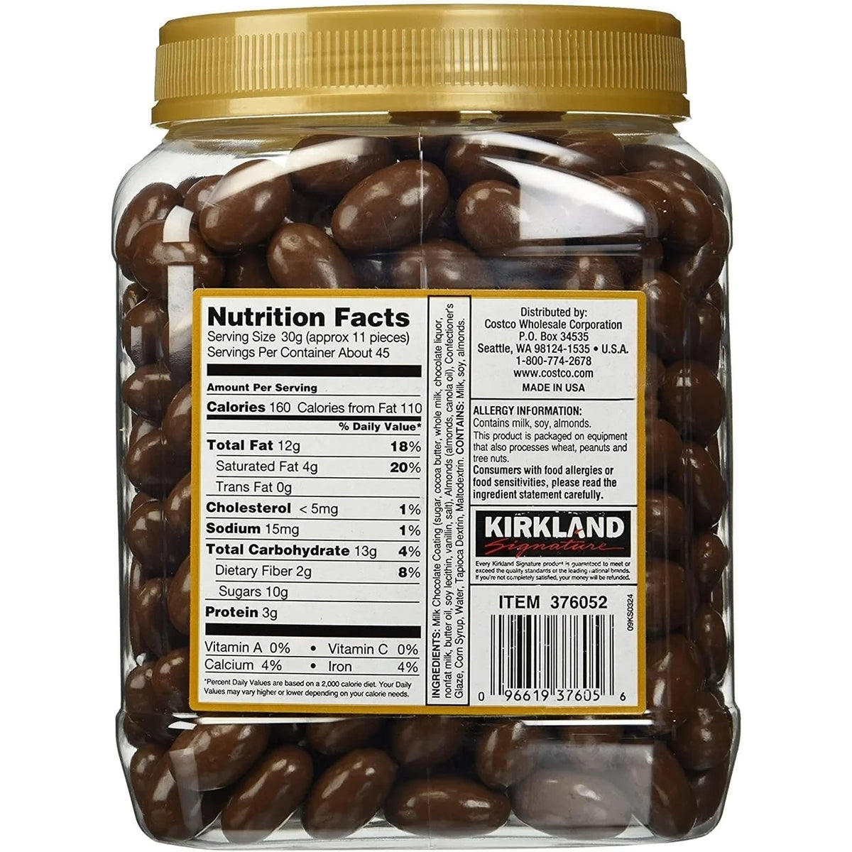 Milk Chocolate Almonds 48 Ounces C871555