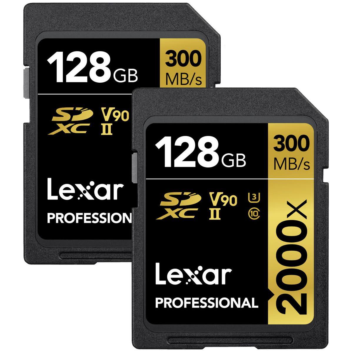 128GB UHS-II SDXC Memory Card (2-Pack) Y89412