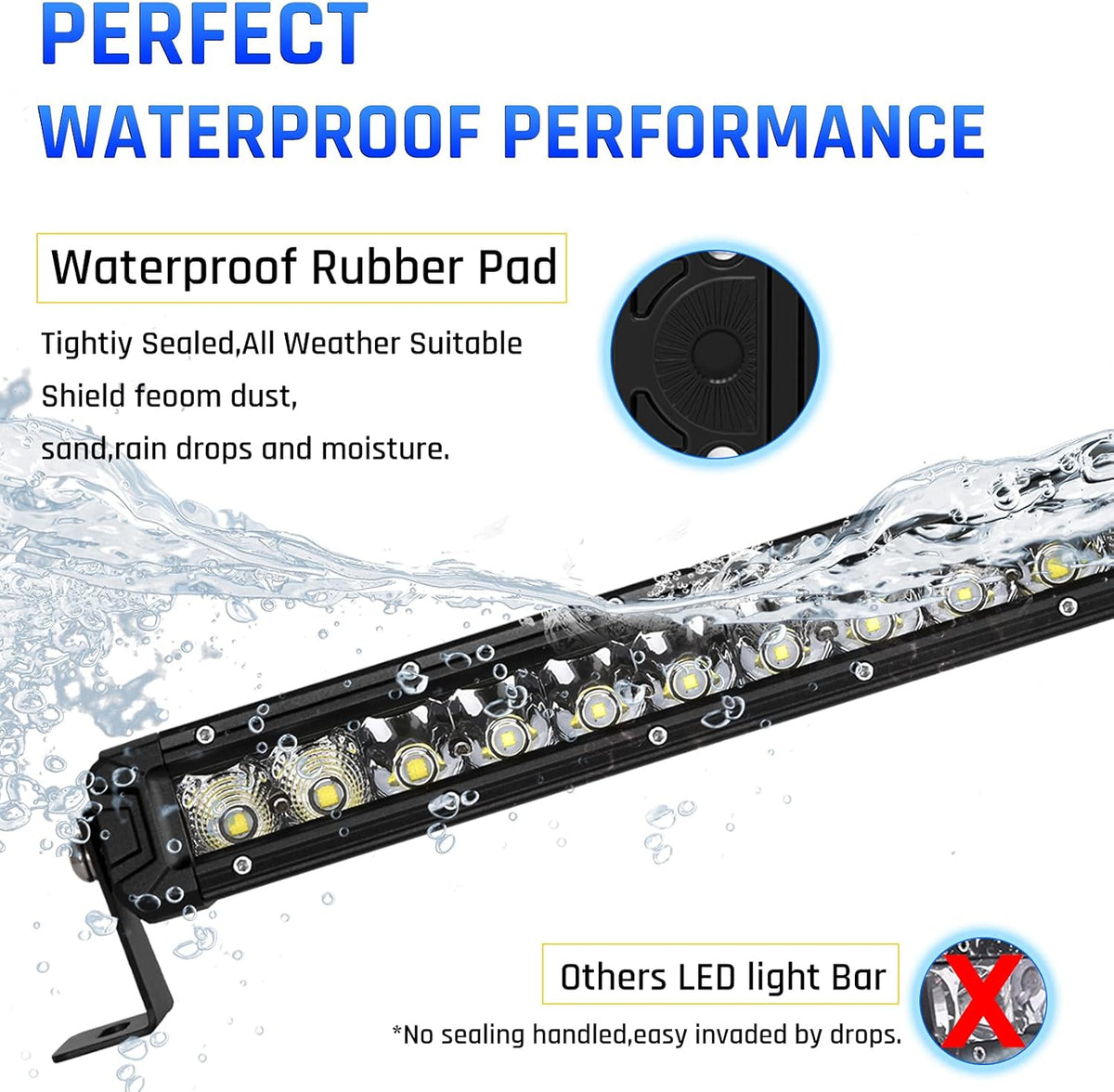 42Inch 240w Single Row Flood Spot Combo LED Light Bar L2140