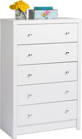 White 5-Drawer Chest K223