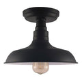 Matte Black Semi Flush Mount Light I248809