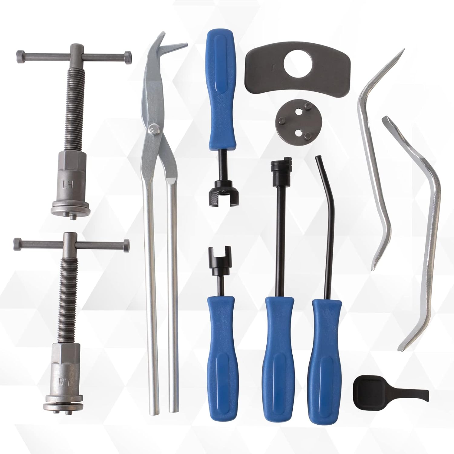 32PC Brake Tool Set Disc Brake Piston Caliper Compression Tool and Drum Brake Adjusting Tool Kit O137