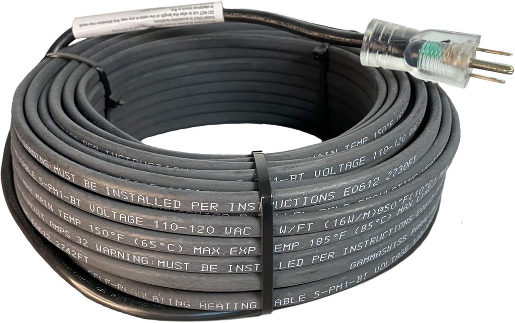 Self-Regulating Heating Cable, 120V, 5Watts/Ft., 150 Feet F18532