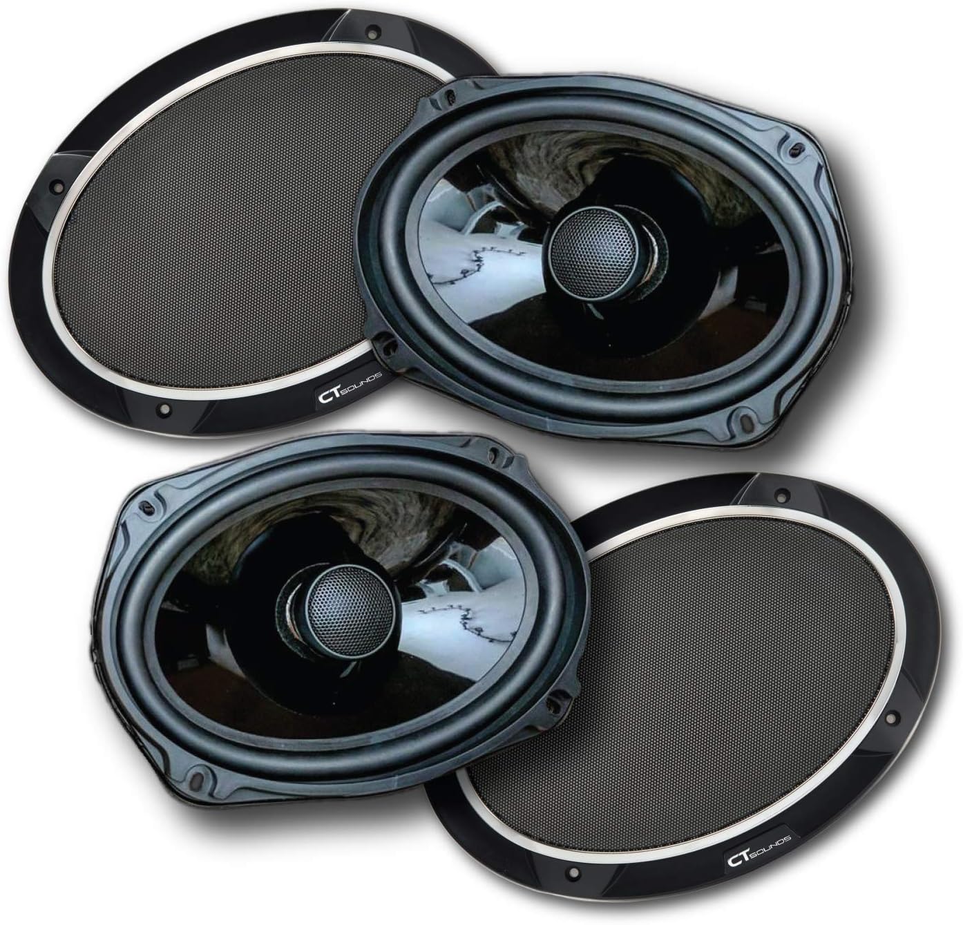 6x9” 320 Watt 2-Way Weatherproof Coaxial Car Speakers A68620