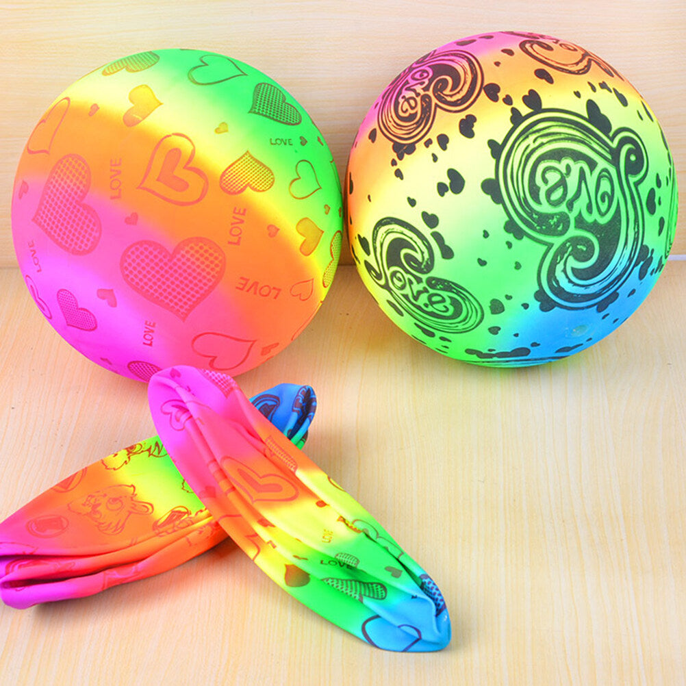 3pcs Inflatable Beach Volleyball Toys Rainbow Volleyball Balls G86183