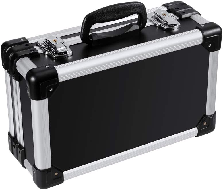 Black Aluminum Hard Case Toolbox Briefcase S936