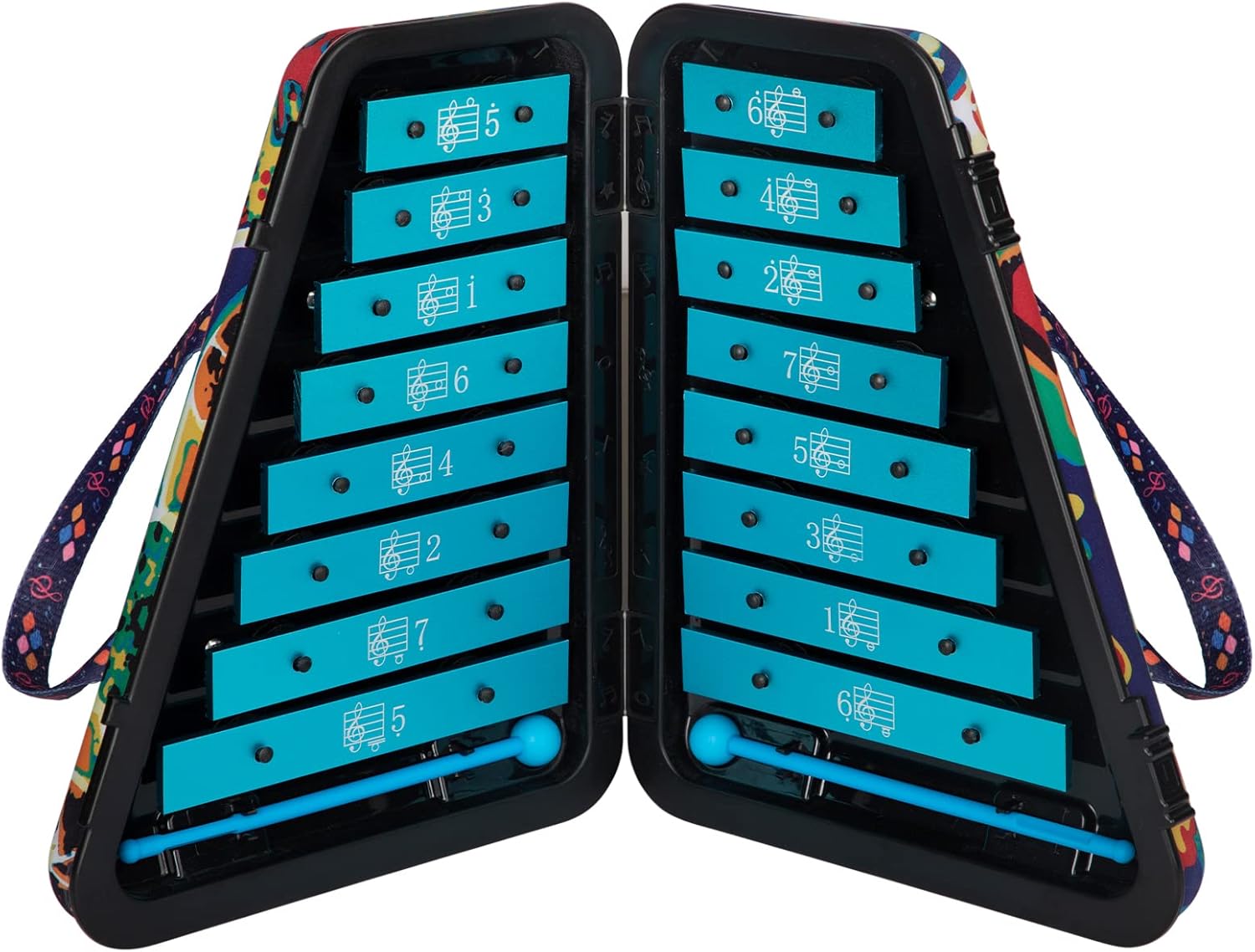 16 Note Glockenspiel Xylophone with Case V61712