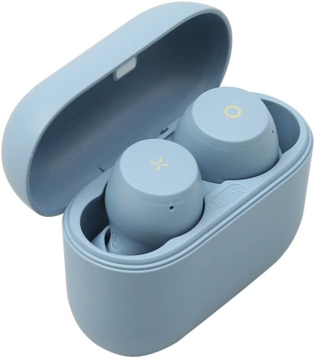 True Wireless Earbuds Bluetooth 5.0 IP55 Waterproof USB C Blue Pack of 2 M3675