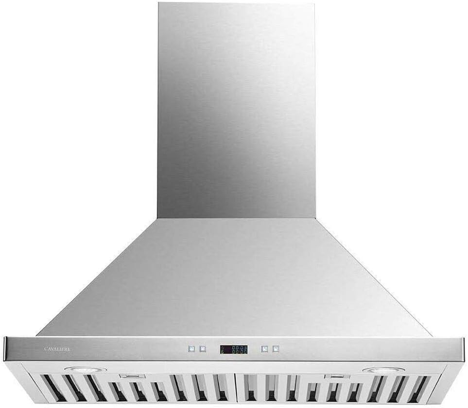 30 Range Hood Wall Mounted Brushed Stainless Steel Vent 900CFM N49202
