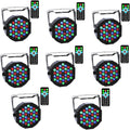 36x3W RGB LED Stage Light with Remote Control (8Pack) T5323