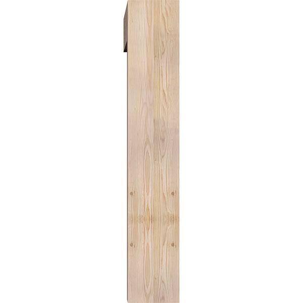 Douglas Fir Smooth Bracket with Offset Brace F3414