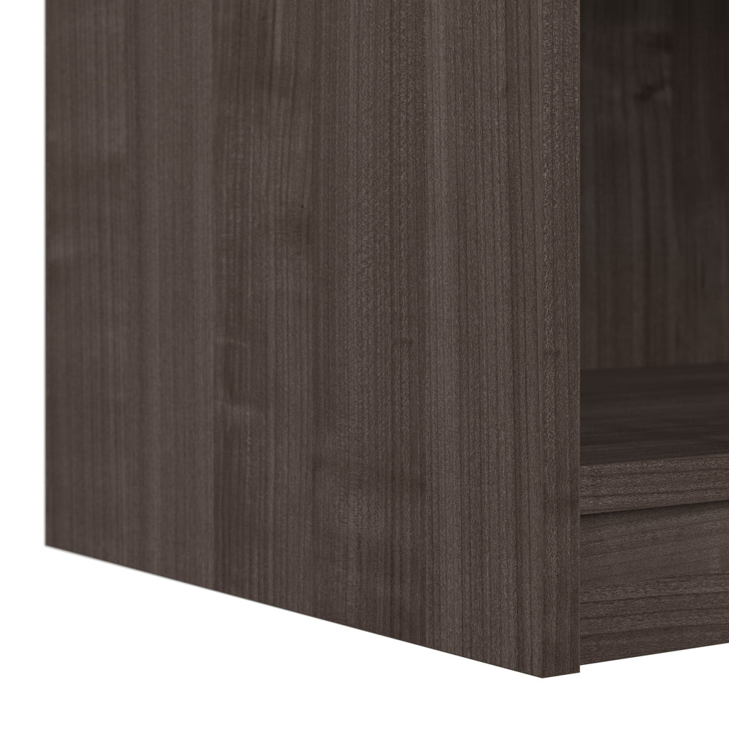 Medium Gray Maple 5-Shelf Engineered Wood Bookcase H89910