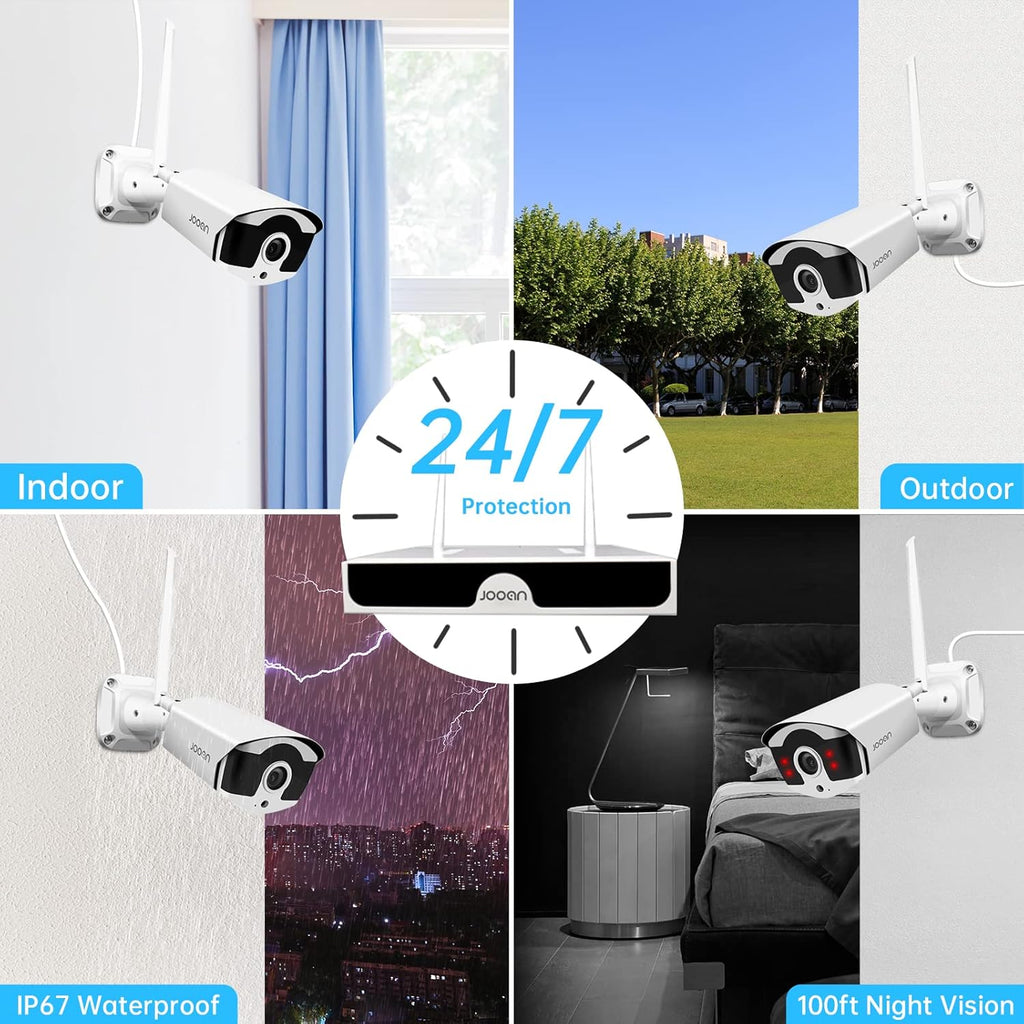 3MP Wireless Security Camera System with Audio B387968