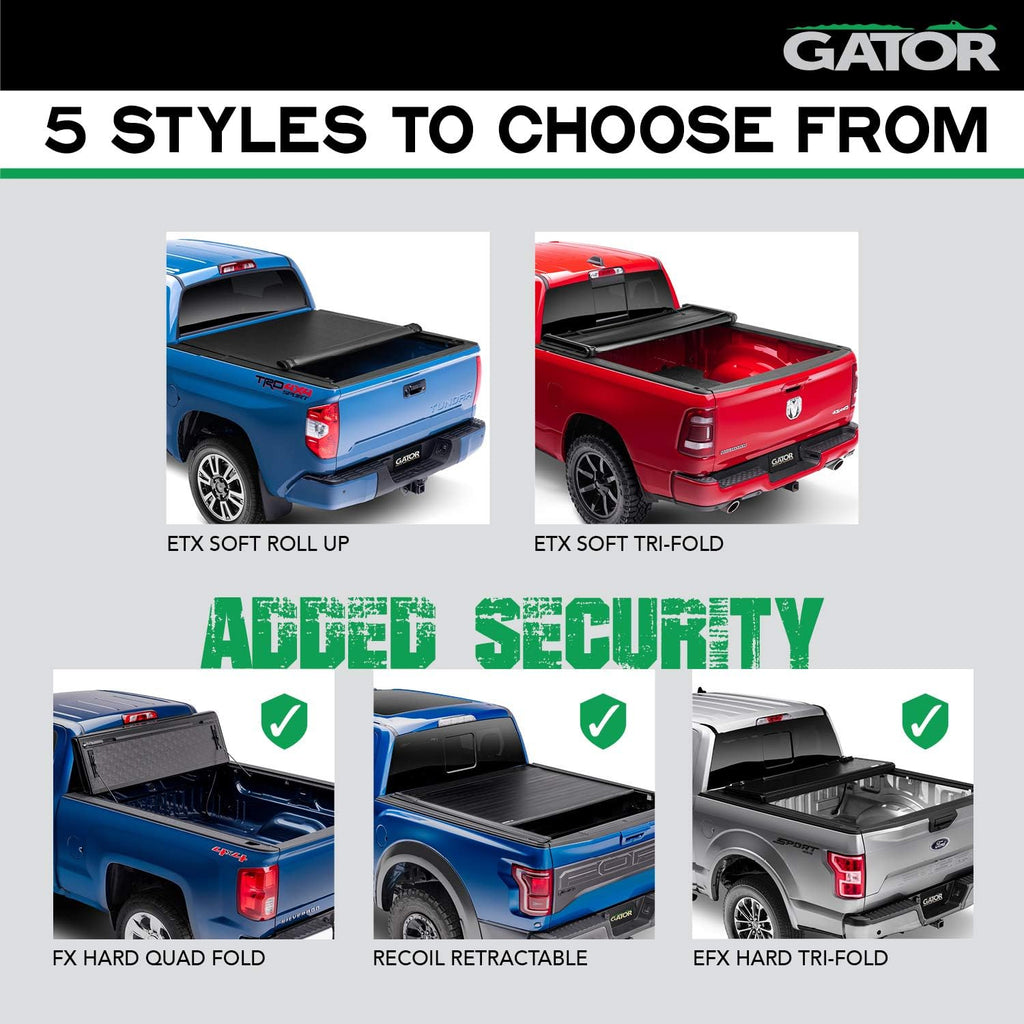 Hard Tri-Fold Truck Bed Tonneau Cover for Toyota Tundra 6' 7" Bed W83748