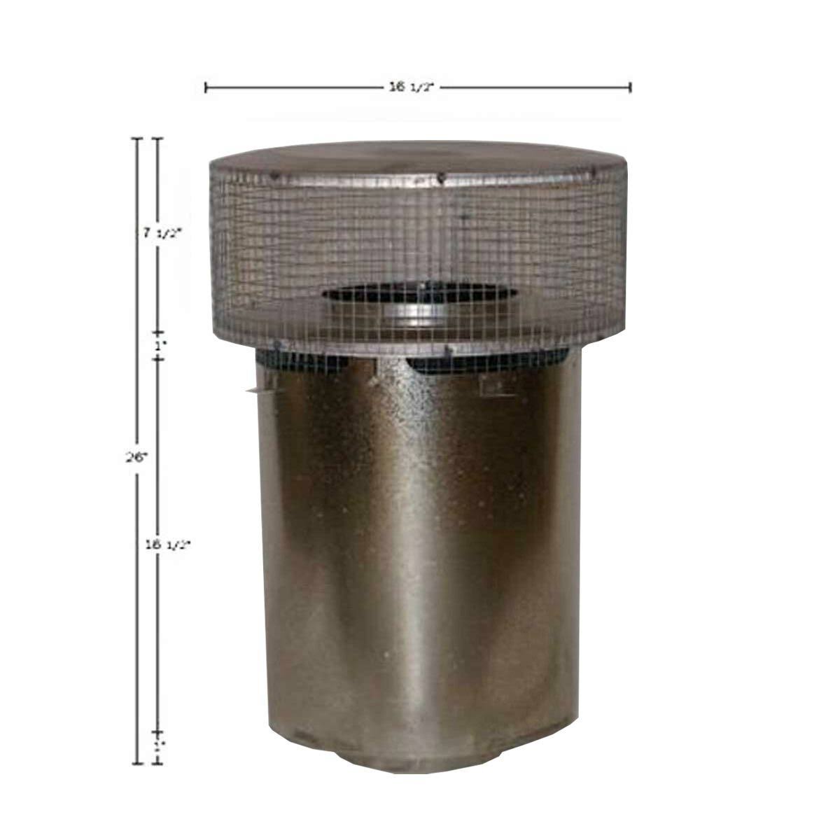 8'' Round Chimney Cap with Mesh B97855