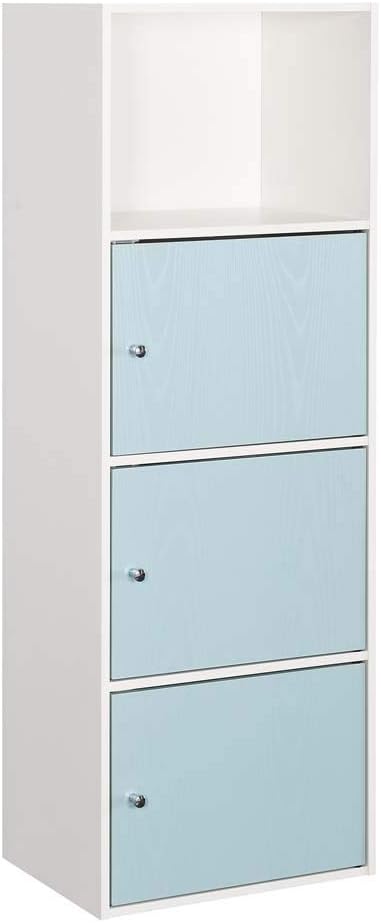 3 Door Cabinet, White/Sea Foam S9743