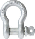Galvanized Screw Pin Anchor Shackle, 13.5 Ton Capacity, Pack of 2 U816