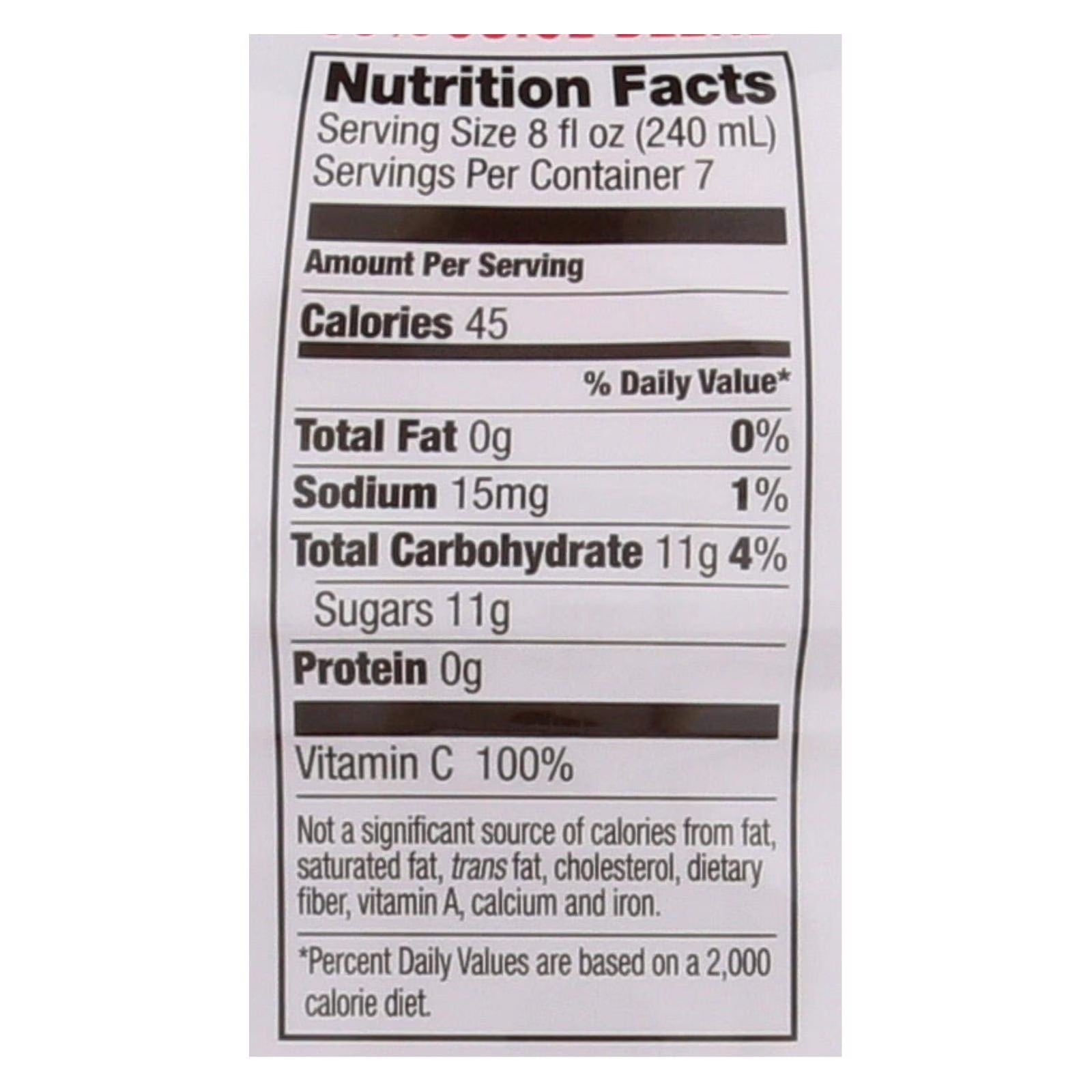 Super Fruit Punch Juice Drink, 59 Fluid Ounce, 8 per case O491122