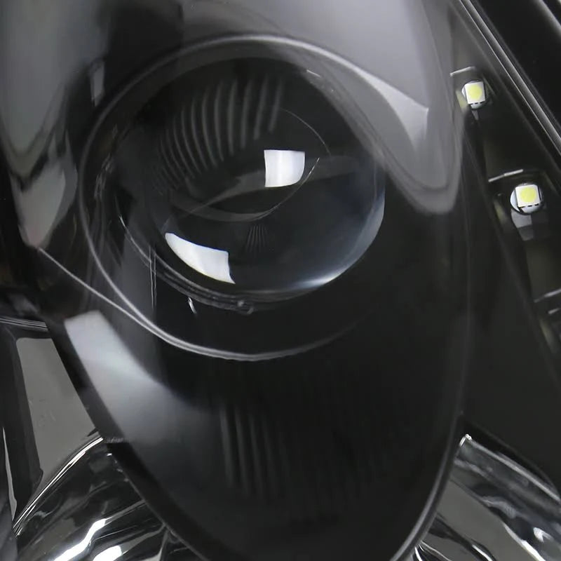 Black Projector Headlight with LED DRL H627263