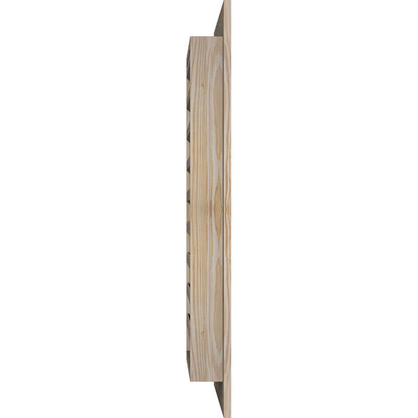 Unfinished Pine Vertical Gable Vent W512