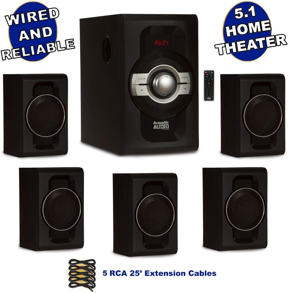 5.1 Bluetooth Speaker System with USB A184639