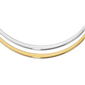 14K Yellow Gold Polished 0.5 mm Graduated Reversible Omega 18 in. Necklace B377577