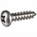 #8 x 2-1/2x22 Security Sheet Metal Screw, Pan Phillips Head, 18-8 Stainless Steel, Pkg of 1 T365782