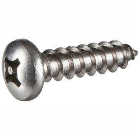 #8 x 2-1/2x22 Security Sheet Metal Screw, Pan Phillips Head, 18-8 Stainless Steel, Pkg of 1 T365782