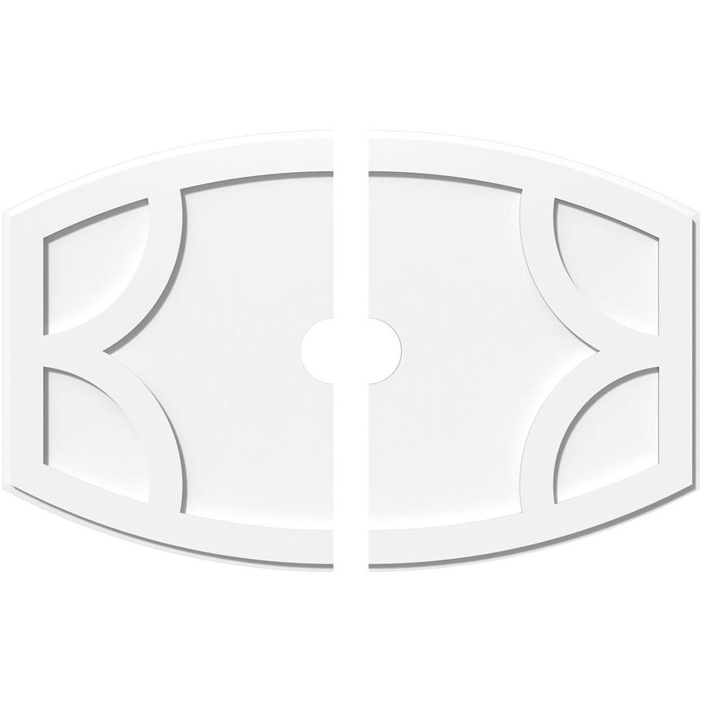 Contemporary PVC Ceiling Medallion Two Piece D444