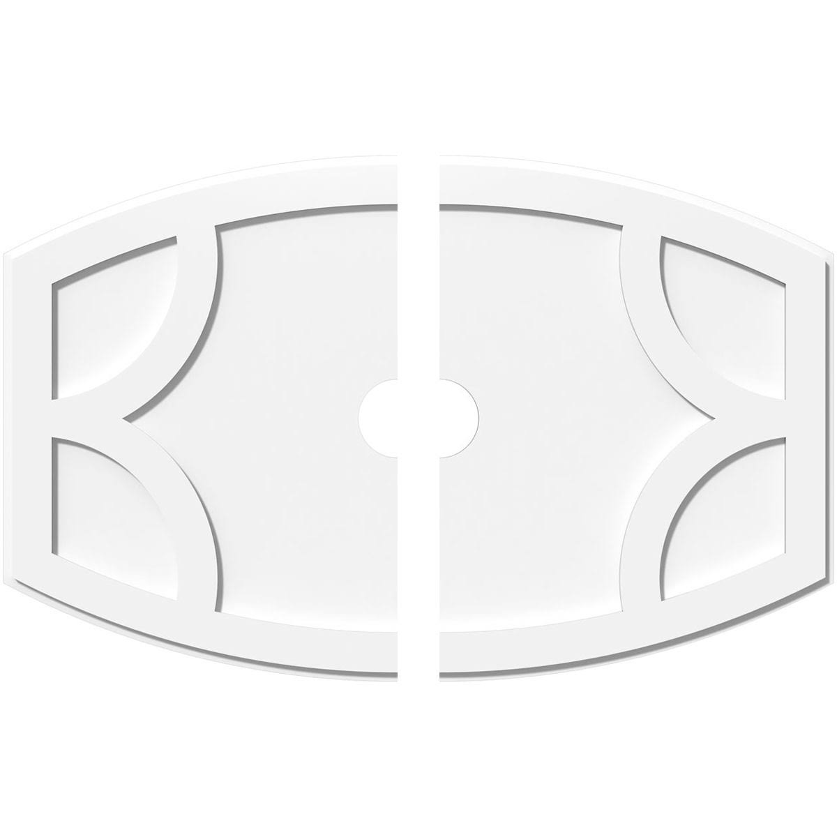Contemporary PVC Ceiling Medallion Two Piece D444