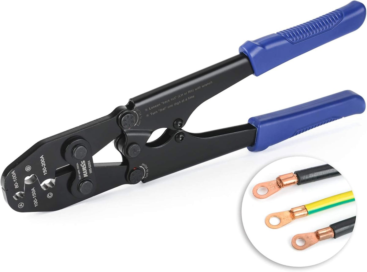 Battery Cable Lug Crimping Tool for Open Barrel Lug, AWG 16-4 U717729