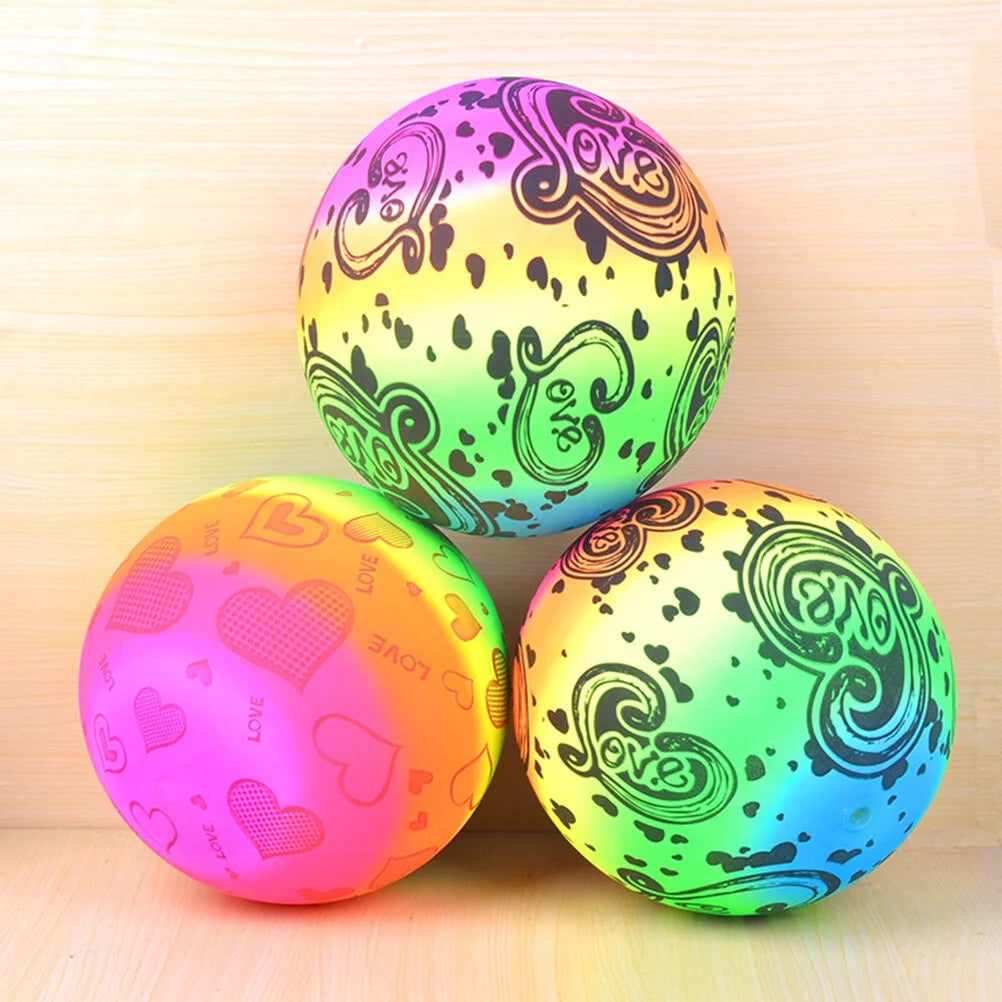 3pcs Inflatable Beach Volleyball Toys Rainbow Volleyball Balls G86183