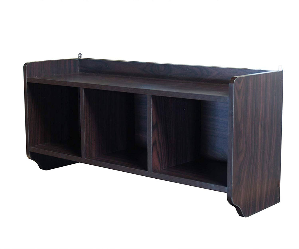 Dark Walnut 3-Cell Wall Cabinet J8607