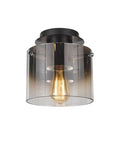 Satin Black 1 Light Flush Mount P104999