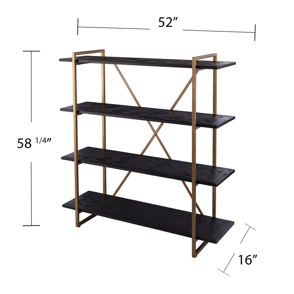 Black Wood Bookshelf N886