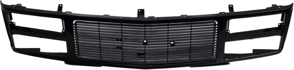Front Black Grille Assembly Shell Insert for GMC Suburban Yukon Sierra Pickup 1988-1993 U82211