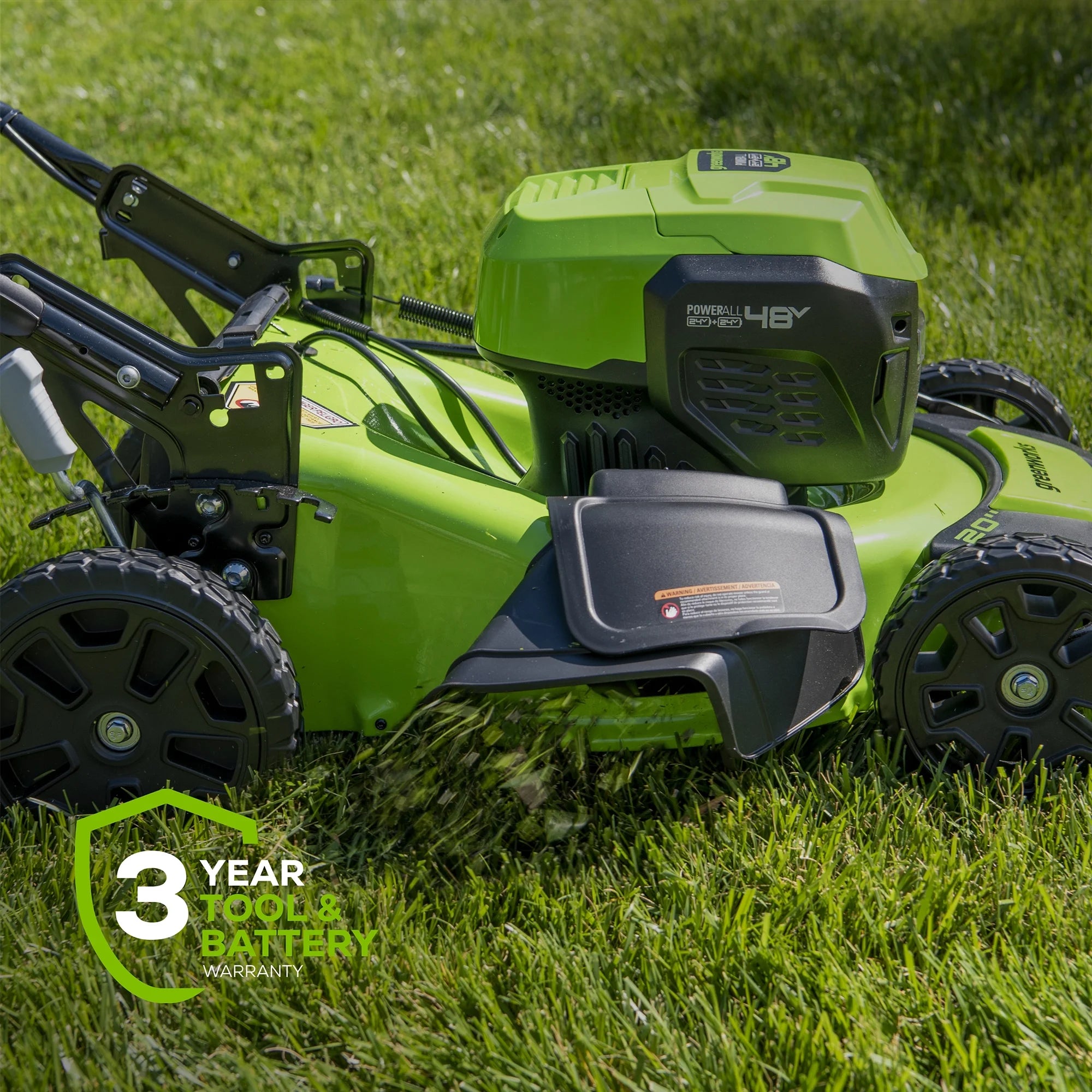 48V 20" Battery-Powered Lawn Mower with Two 4.0Ah Batteries & Charger A166