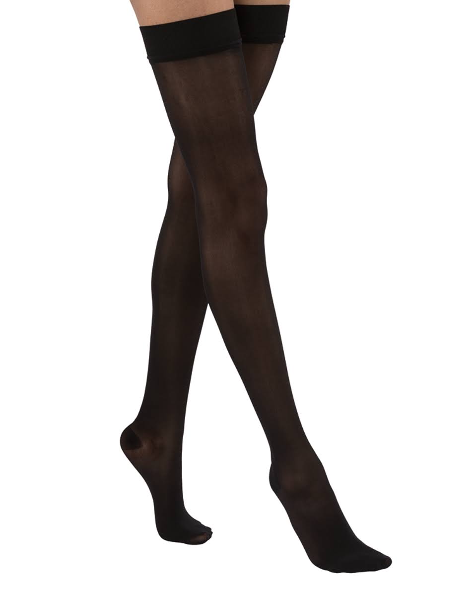 Ultrasheer 20-30 mmHg Large Sun Bronze Thigh High Silicone Dot Band Q177