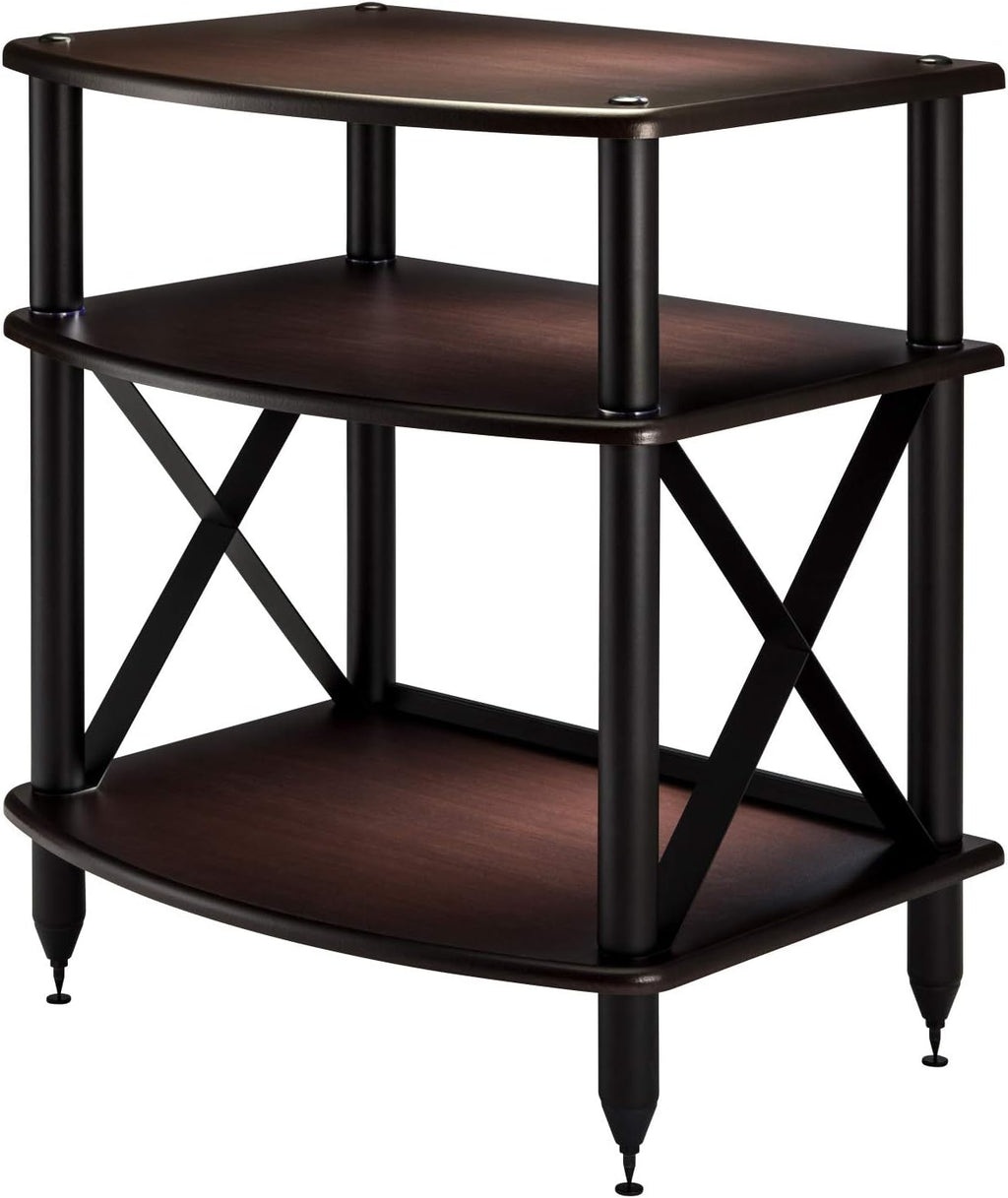 Espresso Turntable Stand with Vinyl Record Storage B22298