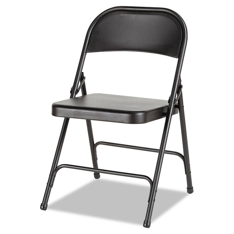 Graphite Steel Folding Chair, 4/Carton M1508